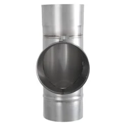 T-Stück Mit Übergang Auf 150 Mm An Der Schmalen Seite Des Ovalen Rohres