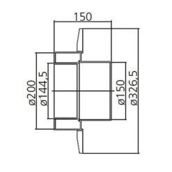 Anschlussstück Mit Rosette, System Primus, 150 Mm -Ofen Experte Verkäufe moeck masse anschluss rosette 150 500px 1280x1280