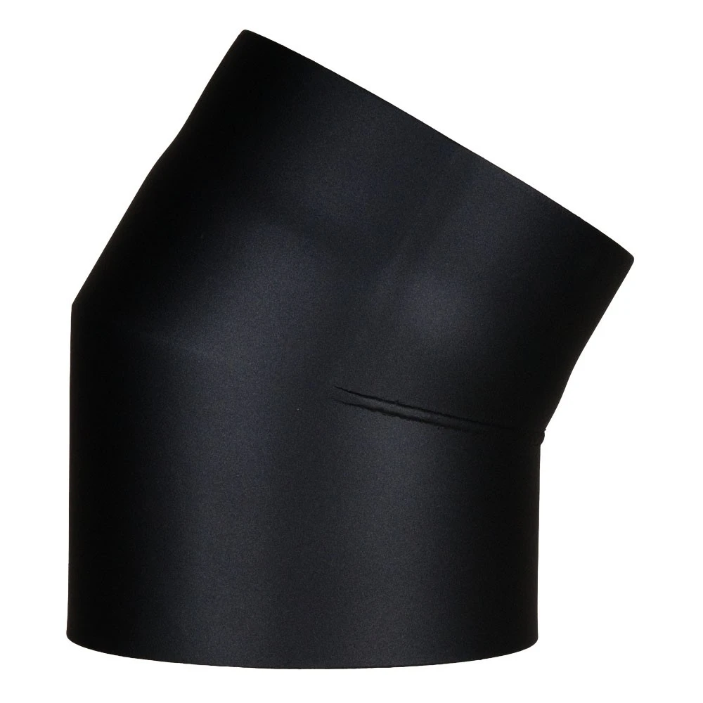 Ofenrohr-Bogen 30°, Doppelwandig, Gedämmt, System Primus, 150 Mm 2 Ofenrohr-Bogen 30°, Doppelwandig, Gedämmt, System Primus, 150 Mm – Bild 2