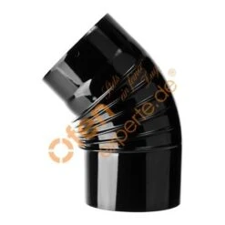 Ofenrohr, Bogen, Gerippt, 45°, Emailliert, ø 150 Mm