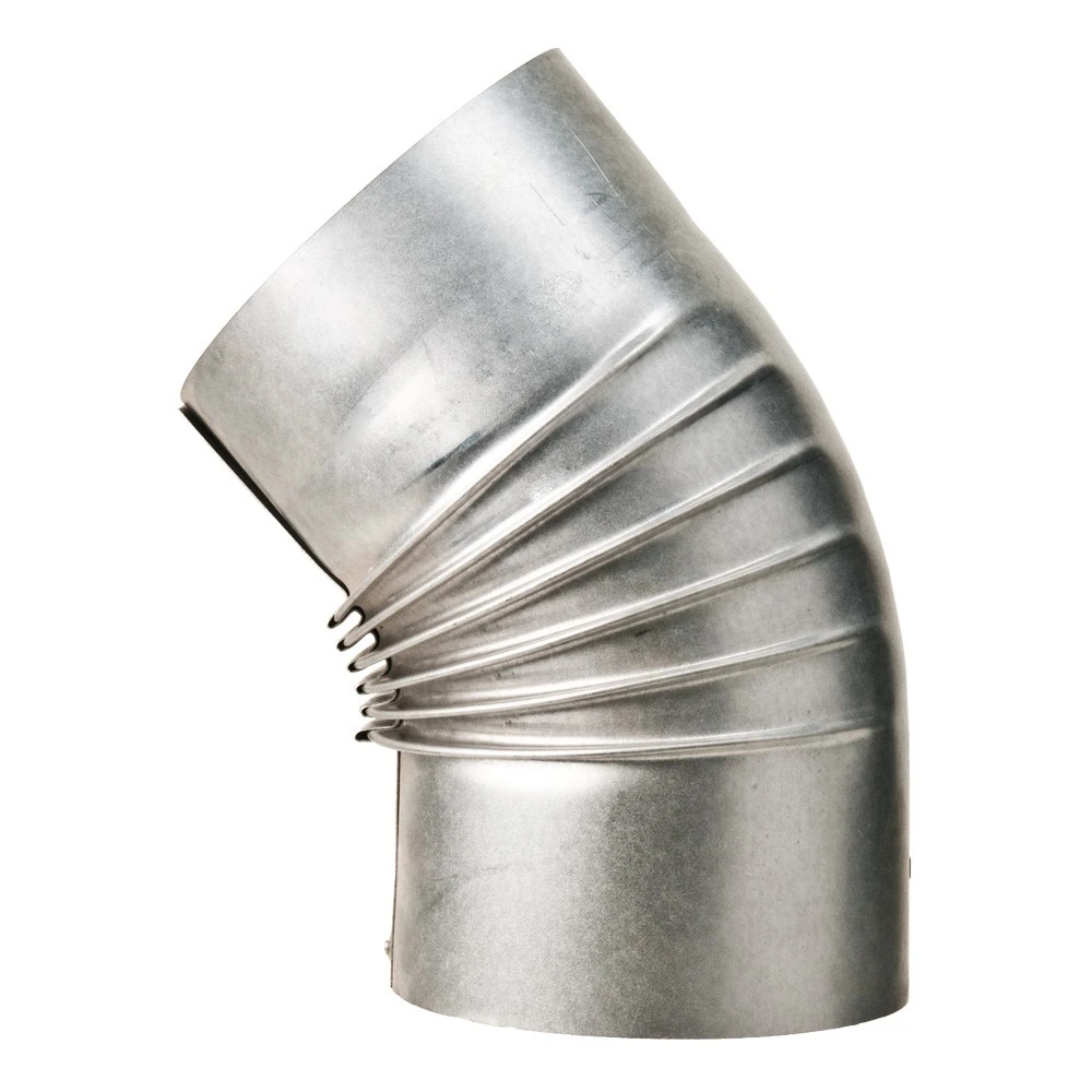 Bogen, Gerippt, 45°, Ohne Reinigungs-Öffnung, ø 130 Mm 1 Bogen, Gerippt, 45°, Ohne Reinigungs-Öffnung, ø 130 Mm