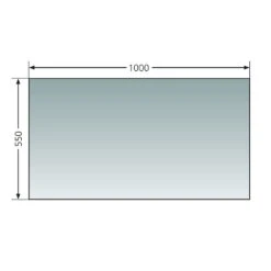 ORANIER Glas-Vorlegeplatte Rechteck