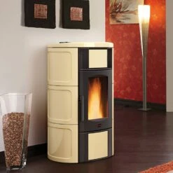 La Nordica Extraflame Wasserführender Pelletofen Iside Idro 2.0 (19 KW) -Ofen Experte Verkäufe pelletofen lanordica iside idro pergamentgrau 1280x1280