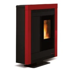 LaNordica Extraflame Pelletofen Souvenir Steel (10,2 KW) -Ofen Experte Verkäufe pelletofen lanordica souvenir steel bordeaux 1280x1280
