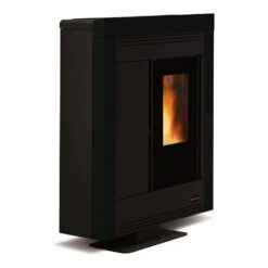 LaNordica Extraflame Pelletofen Souvenir Steel (10,2 KW) -Ofen Experte Verkäufe pelletofen lanordica souvenir steel schwarz 1280x1280