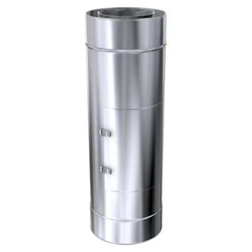 Schornstein, Rohr Mit Revisionsöffnung, Edelstahl, ø 113 Mm (173 Mm) 1 Schornstein, Rohr Mit Revisionsöffnung, Edelstahl, ø 113 Mm (173 Mm)