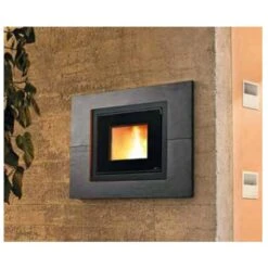 PRIME - Frontkamineinfassung Mamor Schiefer Für VIVO 80 Pellet