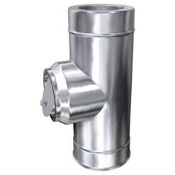 Rohr Mit Rundem Zugbegrenzer, Edelstahl Doppelwandig,ø 180 Mm (240 Mm)