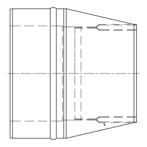 Schornstein, Konus Mit Doppelwandfutter, Edelstahl, ø 250 Mm (310 Mm) 3 Schornstein, Konus Mit Doppelwandfutter, Edelstahl, ø 250 Mm (310 Mm) – Bild 3