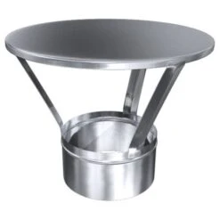 Regenhut Für Mündungsabschluss Konisch, Edelstahl, ø 160 Mm (220 Mm)