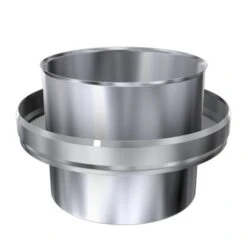 Übergangsstück Von Doppelwandig Auf Einwandig Mit Endstück, Edelstahl, ø 113 Mm