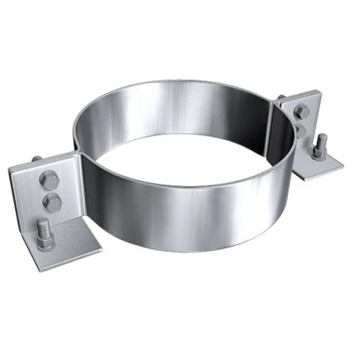 Schornstein, Auflageschelle, Edelstahl, ø 160 Mm (220 Mm) 2 Schornstein, Auflageschelle, Edelstahl, ø 160 Mm (220 Mm) – Bild 2