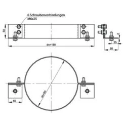 Schornstein, Auflageschelle, Edelstahl, ø 160 Mm (220 Mm) 5 Schornstein, Auflageschelle, Edelstahl, ø 160 Mm (220 Mm) -Ofen Experte Verkäufe sbkde 450 1280x1280 7