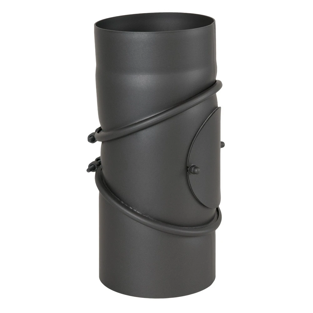 Ofenrohr, Rauchrohr, Bogen, Mit Tür, Drehbar, 0° - 90°, ø 150 Mm 3 Ofenrohr, Rauchrohr, Bogen, Mit Tür, Drehbar, 0° - 90°, ø 150 Mm – Bild 3