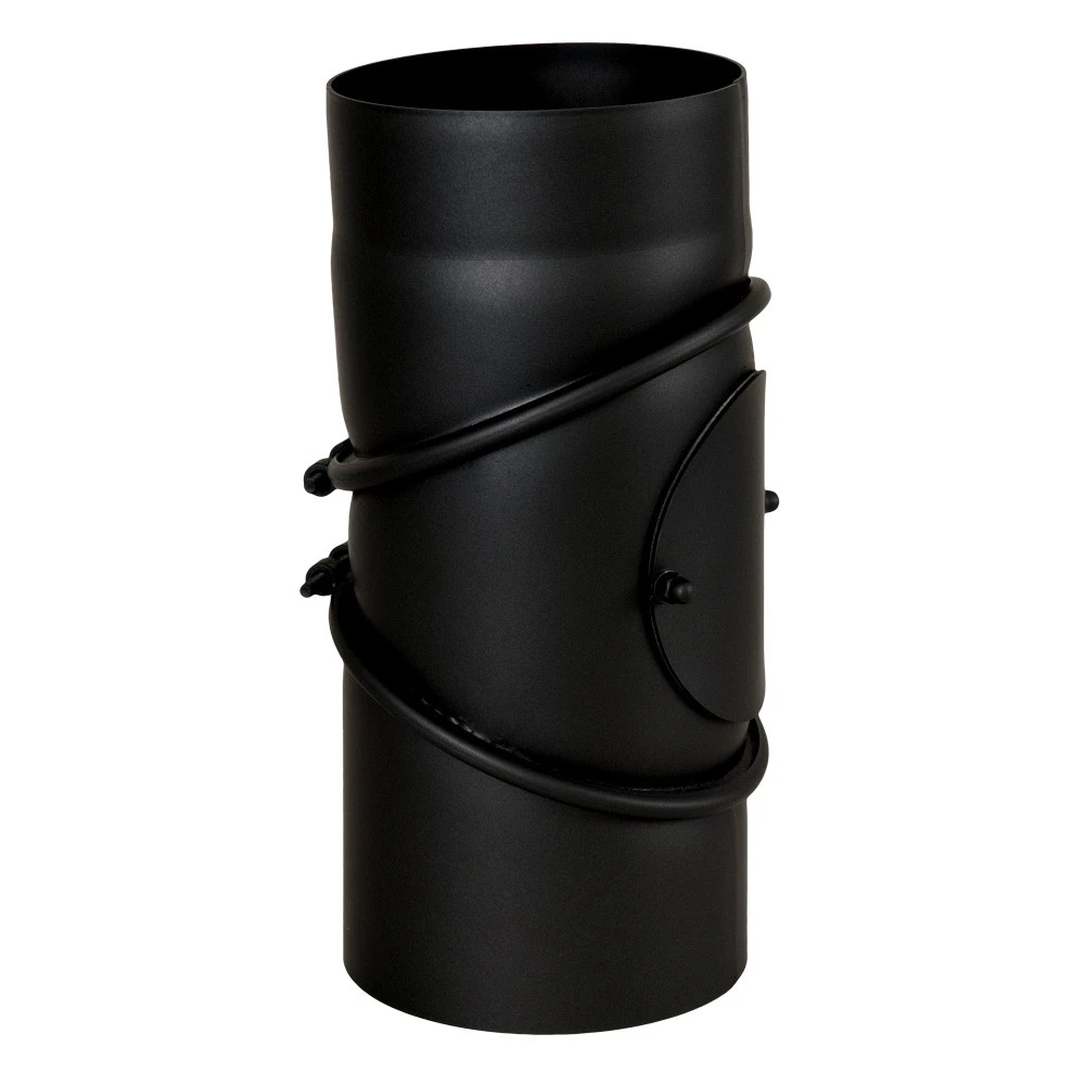 Ofenrohr, Rauchrohr, Bogen, Mit Tür, Drehbar, 0° - 90°, ø 150 Mm 2 Ofenrohr, Rauchrohr, Bogen, Mit Tür, Drehbar, 0° - 90°, ø 150 Mm – Bild 2