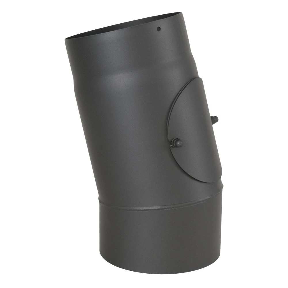 Ofenrohr, Rauchrohr, Bogen, Senotherm, 15°, Mit Tür, ø 150 Mm 3 Ofenrohr, Rauchrohr, Bogen, Senotherm, 15°, Mit Tür, ø 150 Mm – Bild 3