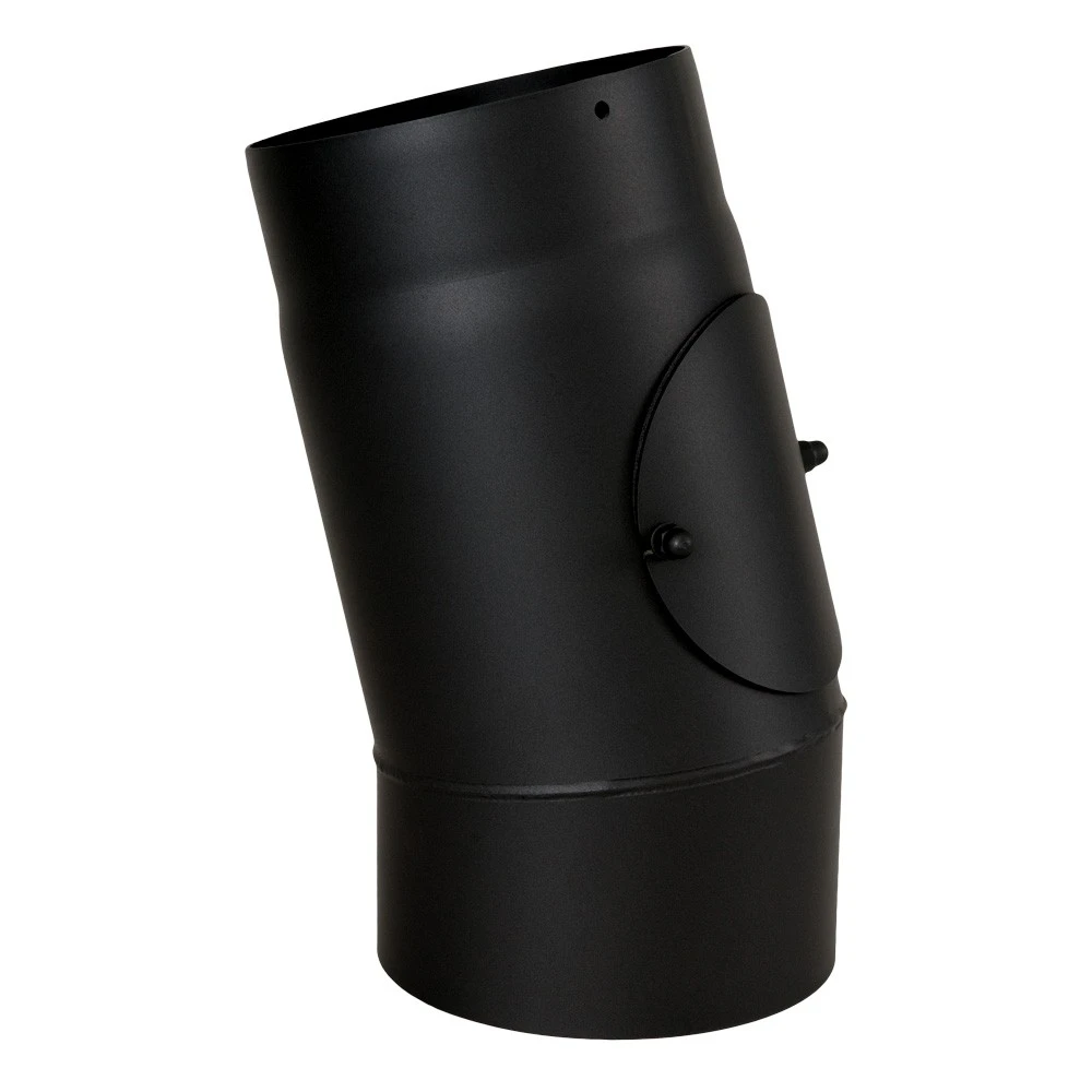 Ofenrohr, Rauchrohr, Bogen, Senotherm, 15°, Mit Tür, ø 150 Mm 1 Ofenrohr, Rauchrohr, Bogen, Senotherm, 15°, Mit Tür, ø 150 Mm