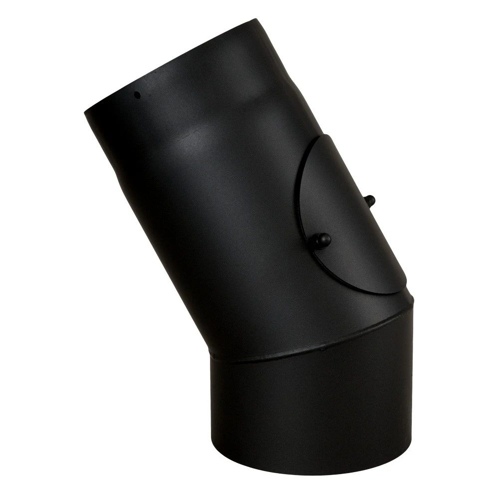 Ofenrohr, Rauchrohr, Bogen, Senotherm, 30°, Mit Tür, ø 130 Mm 2 Ofenrohr, Rauchrohr, Bogen, Senotherm, 30°, Mit Tür, ø 130 Mm – Bild 2