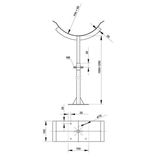 Schornstein, Stütze Für Rauchrohrleitung, Edelstahl, ø 113 Mm (173 Mm) 3 Schornstein, Stütze Für Rauchrohrleitung, Edelstahl, ø 113 Mm (173 Mm) – Bild 3