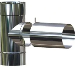 T-Stück 90° Mit Übergang Von 150 Mm Auf 120 Mm