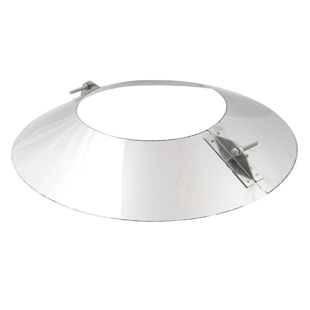 Schornstein, Wandblende, 2-teilig 0°, Edelstahl, ø 250 Mm (310 Mm) 1 Schornstein, Wandblende, 2-teilig 0°, Edelstahl, ø 250 Mm (310 Mm)