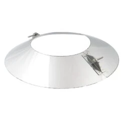 Schornstein, Wandblende, 2-teilig 0°, Edelstahl, ø 160 Mm (220 Mm)