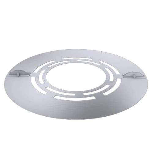 Deckenblende Zweiteilig Mit Hinterlüftung (Breite 120 Mm), 0°, Edelstahl, Für ø 200 Mm 2 Deckenblende Zweiteilig Mit Hinterlüftung (Breite 120 Mm), 0°, Edelstahl, Für ø 200 Mm – Bild 2