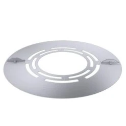 Deckenblende Zweiteilig Mit Hinterlüftung (Breite 120 Mm), 15°, Edelstahl, Für ø 160 Mm