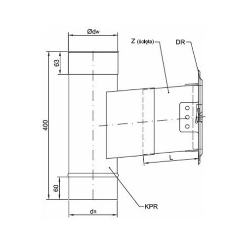 Edelstahltür + Kastenverlängerung Länge 150 Mm, ø 200 Mm 2 Edelstahltür + Kastenverlängerung Länge 150 Mm, ø 200 Mm – Bild 2